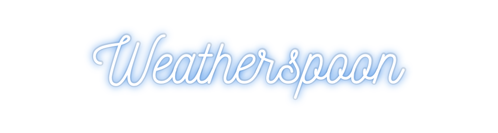 Custom Neon: Weatherspoon