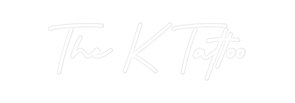 Custom Neon: The K Tattoo