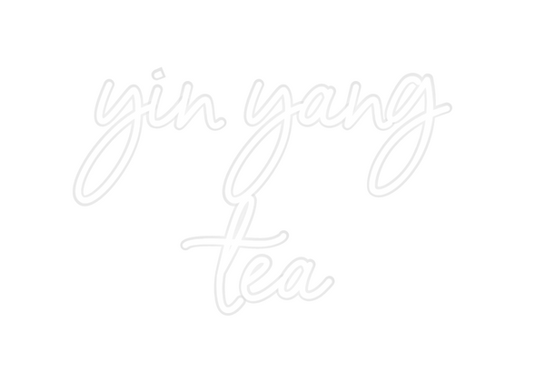 Custom Neon: yin yang 
tea