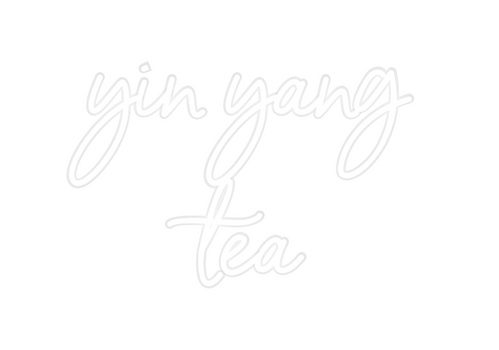 Custom Neon: yin yang 
tea