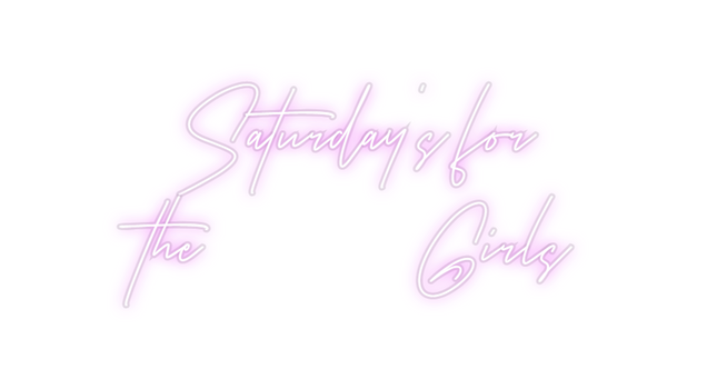 Custom Neon: Saturday's fo...