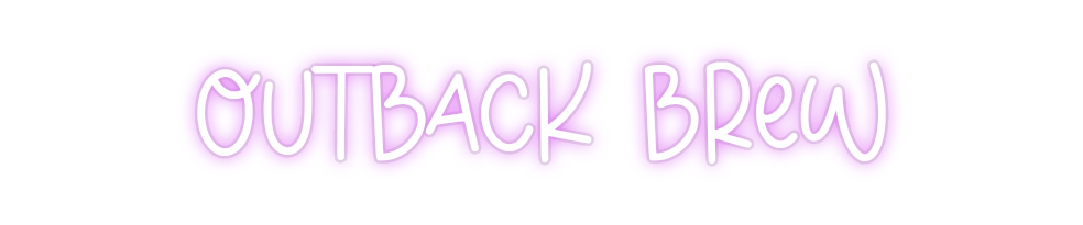 Custom Neon: Outback Brew