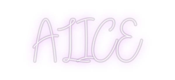 Custom Neon: ALICE