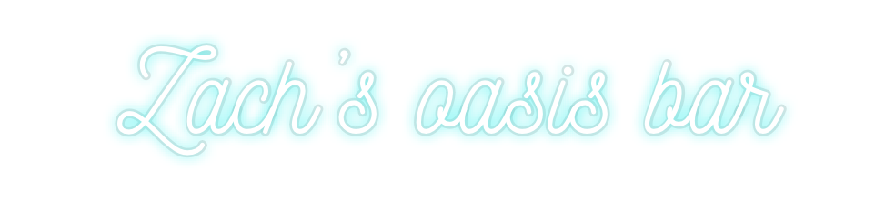 Custom Neon: Zach’s oasis ...