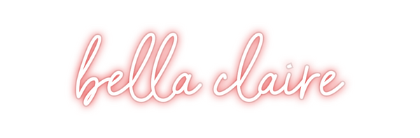 Custom Neon: bella claire