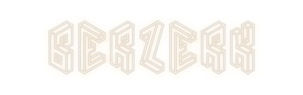 Custom Neon: BERZERK
