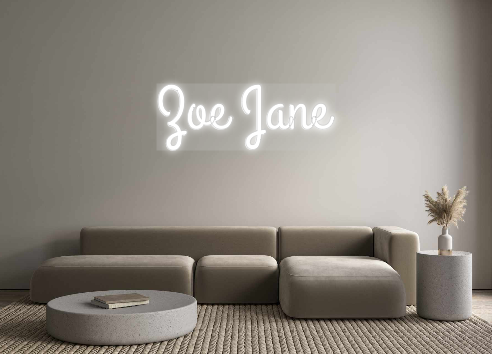 Custom Neon: Zoe Jane