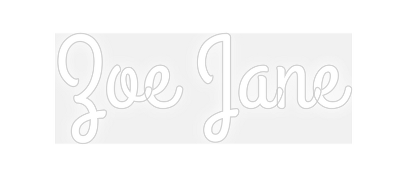 Custom Neon: Zoe Jane