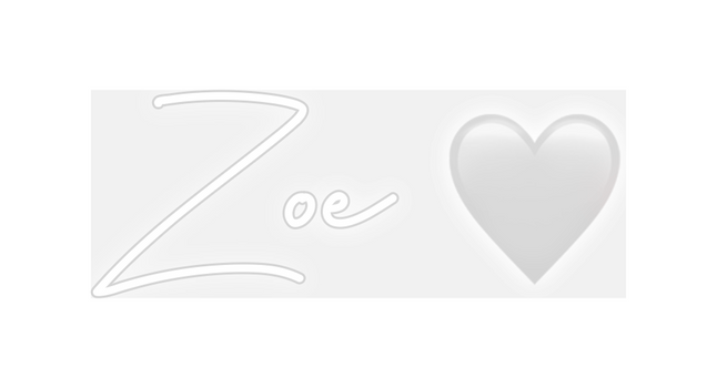 Custom Neon: Zoe 🤍