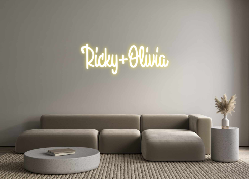 Custom Neon: Ricky+Olivia