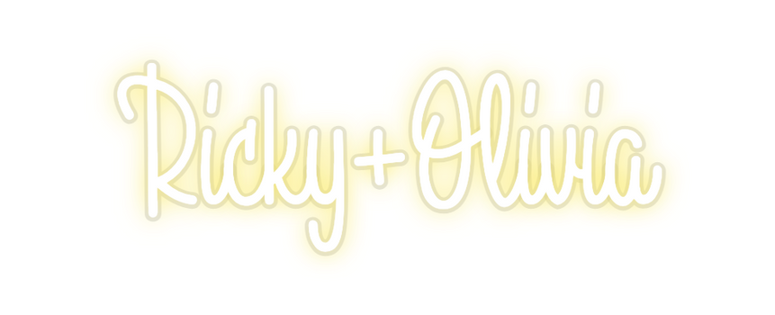Custom Neon: Ricky+Olivia
