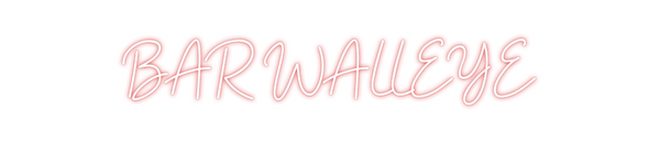 Custom Neon: BAR WALLEYE