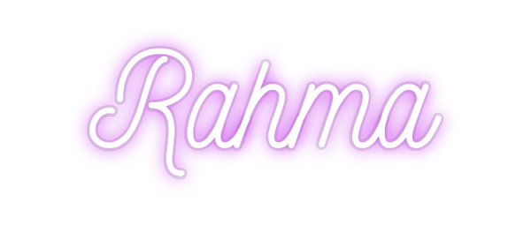 Custom Neon: Rahma