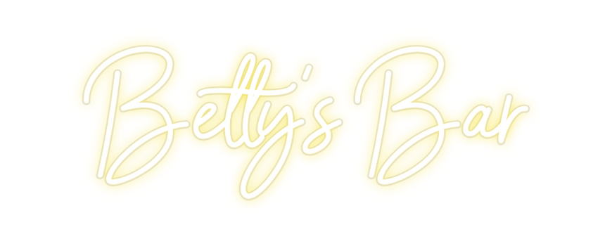 Custom Neon: Betty's Bar