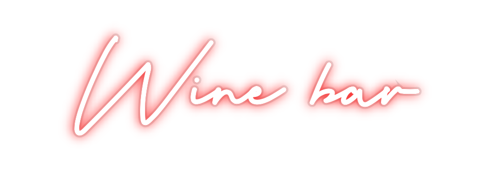 Custom Neon: Wine bar