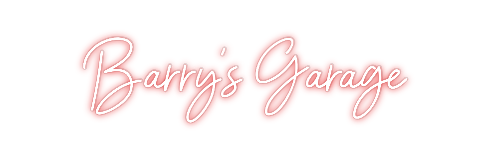 Custom Neon: Barry’s Garage