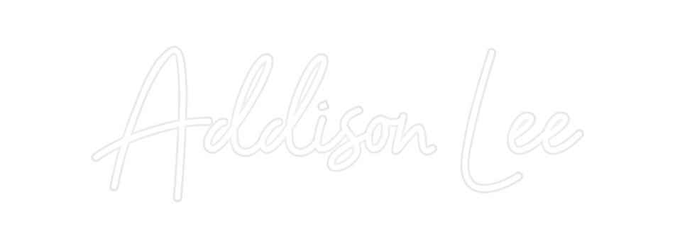 Custom Neon: Addison Lee