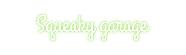 Custom Neon: Squeaky garage