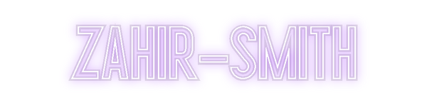 Custom Neon: zahir-smith