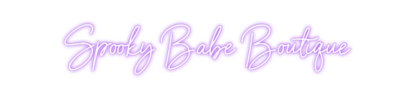 Custom Neon: Spooky Babe B...