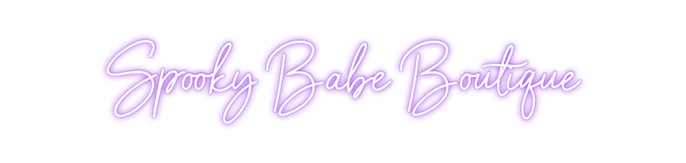 Custom Neon: Spooky Babe B...