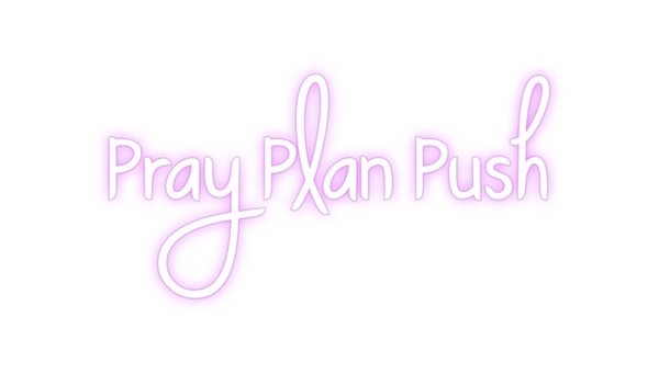 Custom Neon: Pray Plan Push
