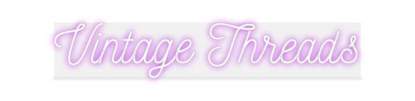 Custom Neon: Vintage Threads