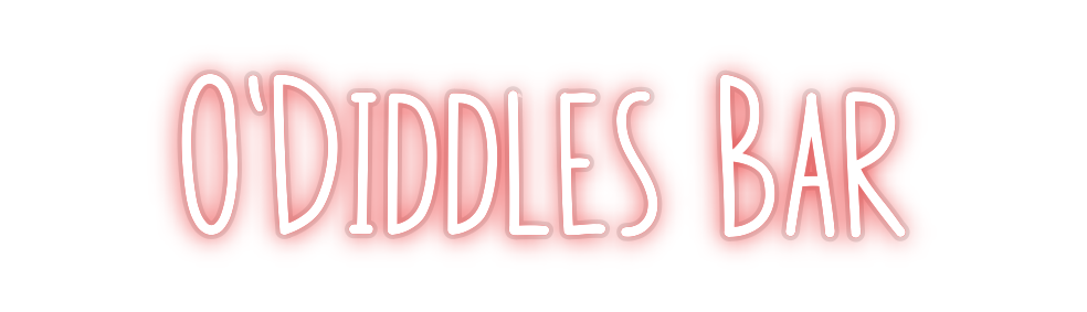 Custom Neon: O’Diddles Bar
