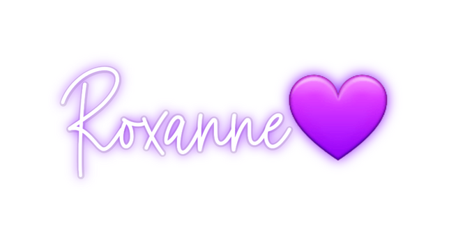 Custom Neon: Roxanne💜