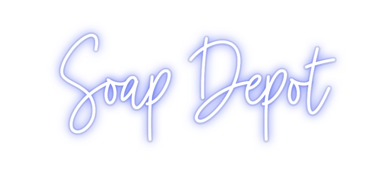 Custom Neon: Soap Depot