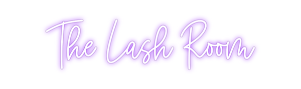 Custom Neon: The Lash Room