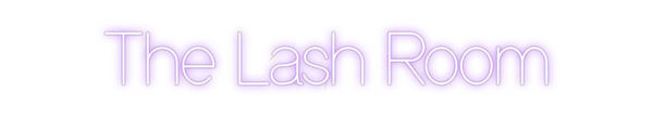 Custom Neon: The Lash Room
