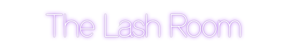 Custom Neon: The Lash Room