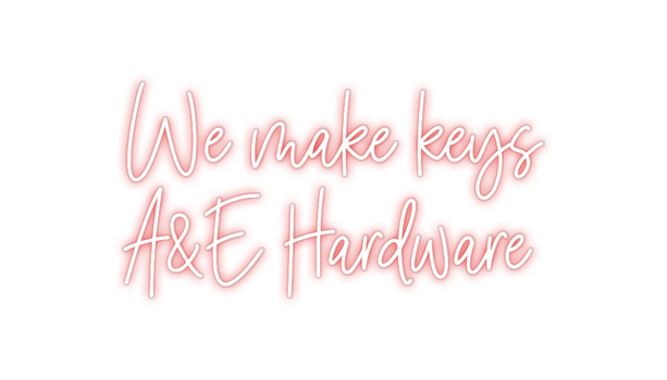 Custom Neon: We make keys ...
